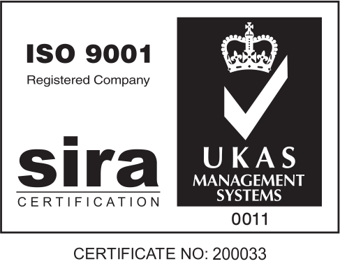 ISO9001 Negru pe alb logo-ul